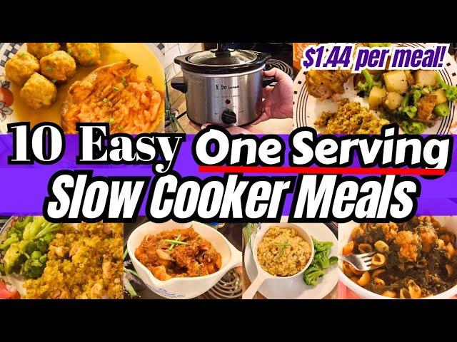 Crockpot Cooking For One | 10 One Serving Slow Cooker Walmart Meals For $14.36