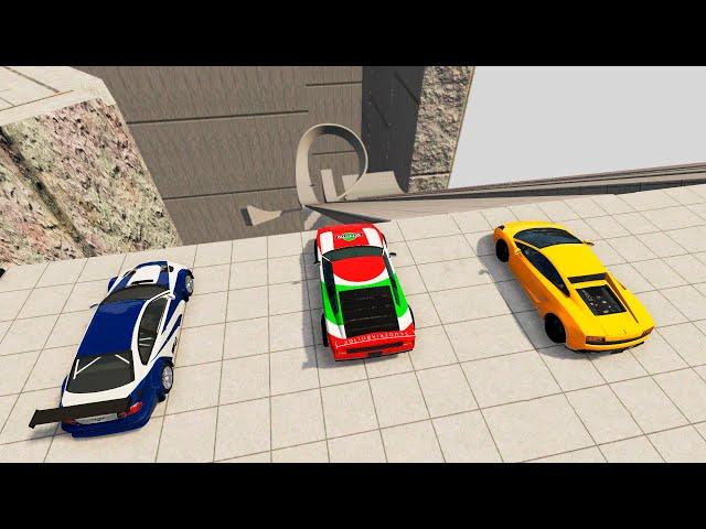 Real accidents on the big slope | BeamNG Drive | BimTestCrash