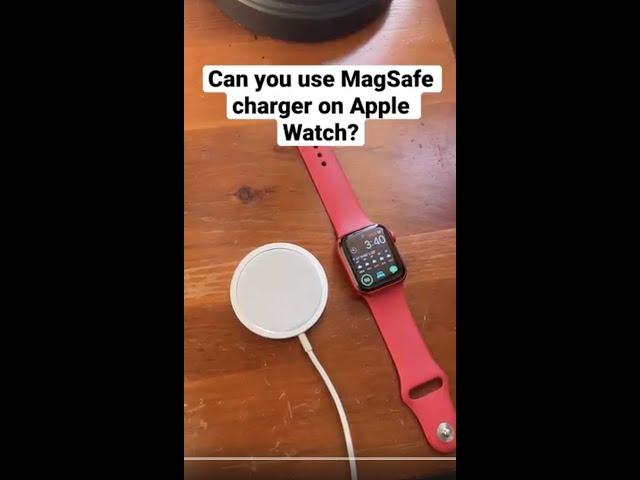 Can you use MagSafe charger on Apple Watch? Let’s find out! ⌚️ #Apple #magsafe #applewatch