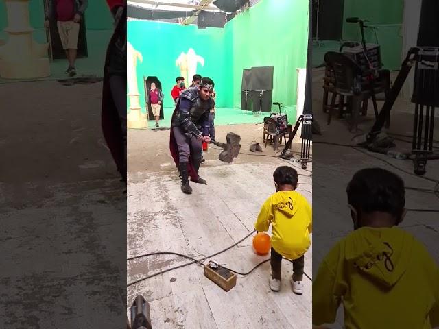  Cutie Tasmay on set  If you carry  Your Childhood With You  You never get Old... #baalveer
