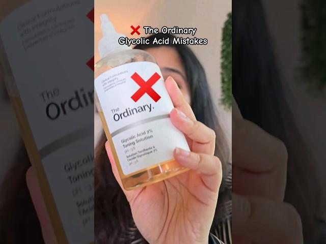  The Ordinary Glycolic Acid Mistakes That Will DESTROY Your Skin #shorts #skincare