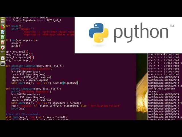 Digital Signature: Signing and Verification With Python Script