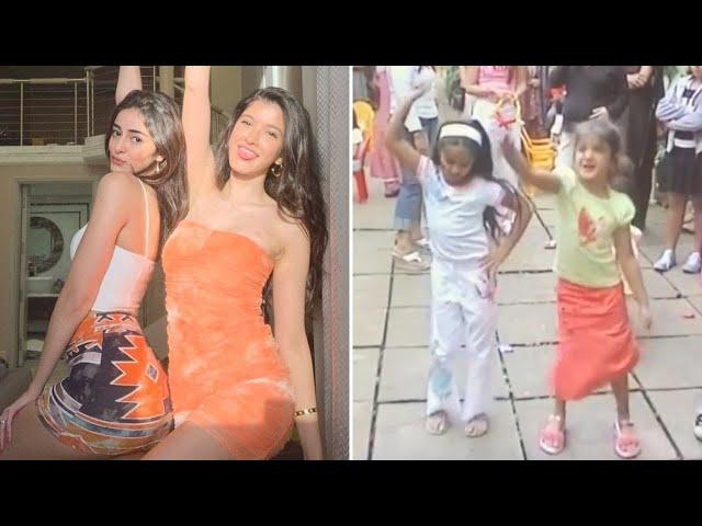 Throwback| Shanaya Kapoor-Ananya Panday DANCING to SRK's 'It's the time to Disco' is all things cute