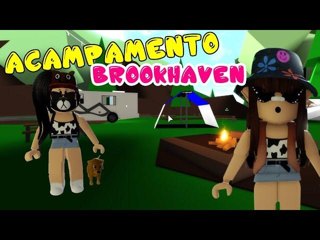 ACAMPANDO COM A MIGA NO BROOKHAVEN ROBLOX