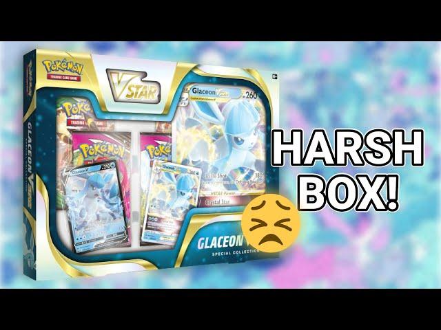 HARSH BOX! Opening Pokémon Glaceon V STAR Box!!