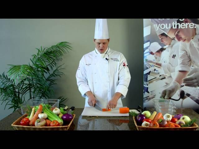 Culinary  Quick Tips  Vegetable Cuts Rondelle Bias