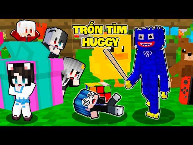 PHONG CẬN SAMMY THỬ THÁCH 24 GIỜ TRỐN TÌM HUGGY TÍ HON KINH DỊ ĐÁNG SỢ TRONG MINECRAFT