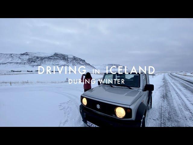 Driving In Iceland During Winter