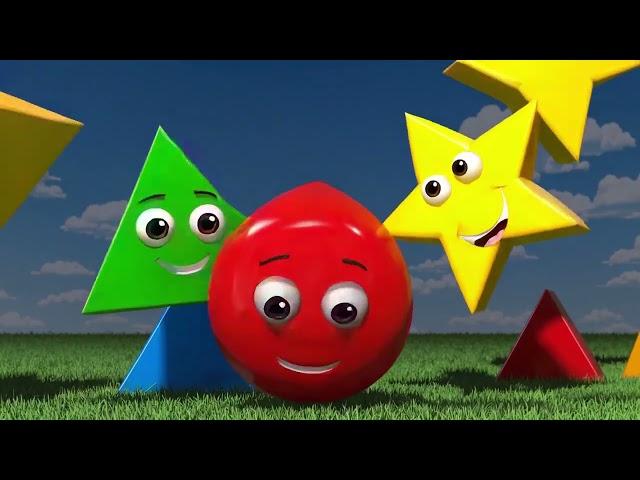 Shapes Song  | Fun Educational Preschool Song with Colorful Animations  | Learning for Kids