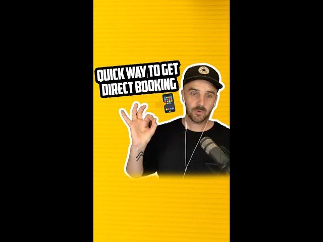 How to get direct bookings in minutes - watch this video now!