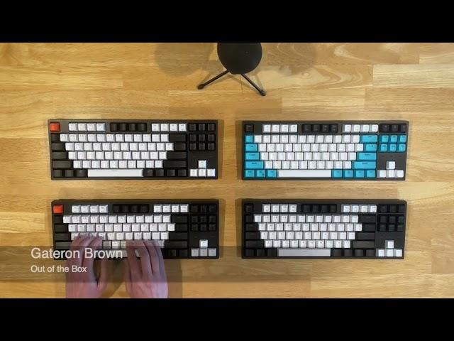 Keychron C1 Mechanical Keyboard Sound Test: red & brown switches, out of box and with mods