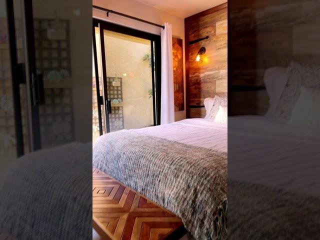 Bedroom tour of Airbnb in Valle de Guadalupe - Villas Del Amor