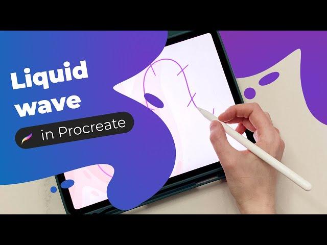 Let's animate frame-by-frame liquid wave in Procreate [tutorial]