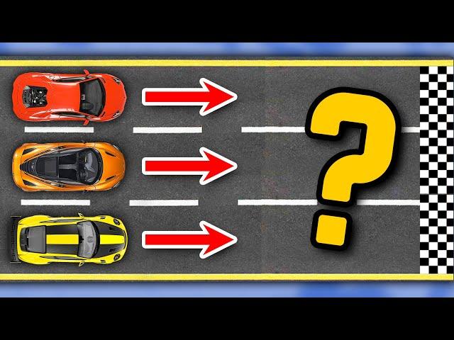 Which Car Finishes First? | Car Quiz Challenge