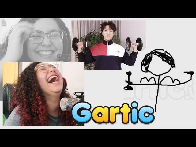 ELE SÓ TEM ISSO NO GUARDA ROUPA DELE | Jogando Gartic com @BTSuniao e Studio Bangtan