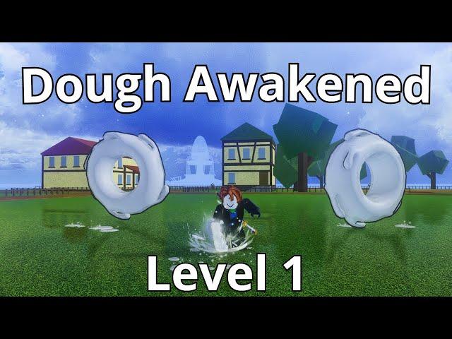 Using Dough Awakening as a Level 1 NOOB in Blox Fruits