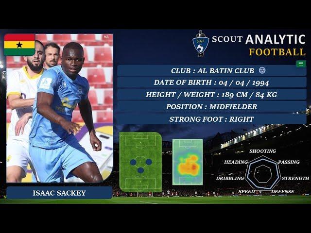 ISAAC SACKEY ( 2023 - 2024 ) (  MIDFIELDER / AL BATIN CLUB - SAUDI ARABIA )