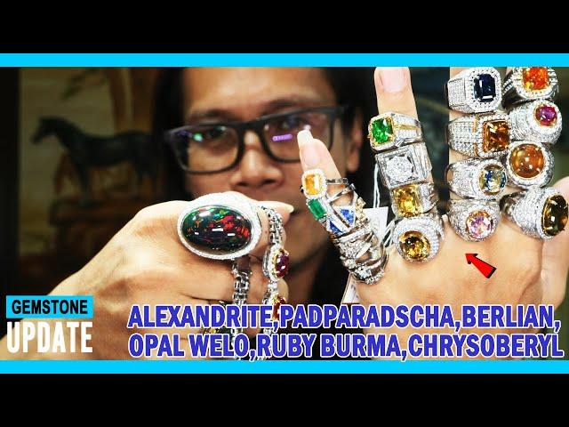 GEMSTONES UPDATE 16062024 - ALEXANDRITE CHRYSOBERYL TSAVORITE BLUE ORANGE PAPADRADSCHA SAPPHIRE RUBY