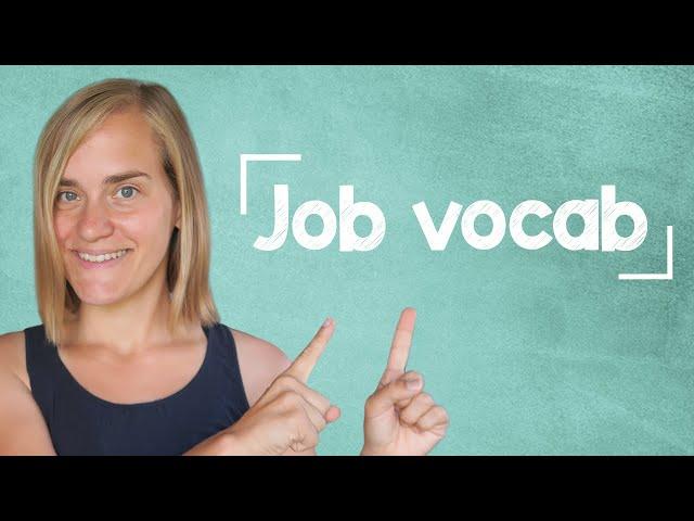 Learn German Job Vocab, Phrases & Practice Listening Comprehension - A2 [with Jenny]