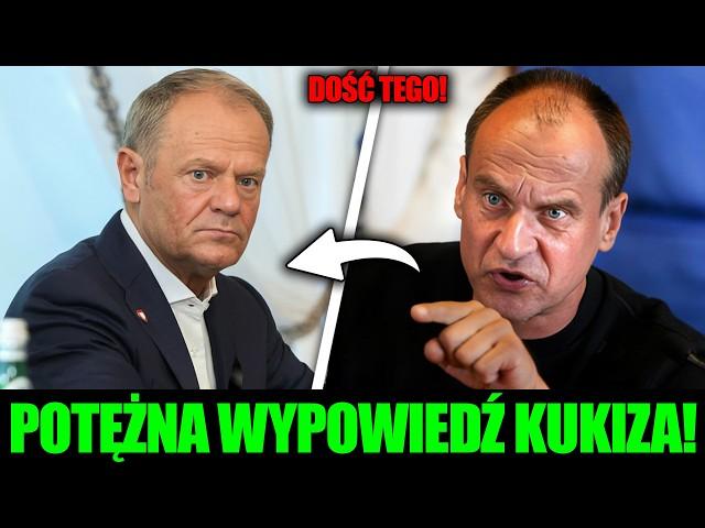 KUKIZ Z DAJĄCYM DO MYŚLENIA PRZEMÓWIENIEM! TUSK BYŁ W SZOKU