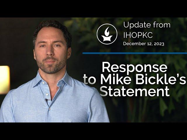 IHOPKC Responds to Mike Bickle's Statement