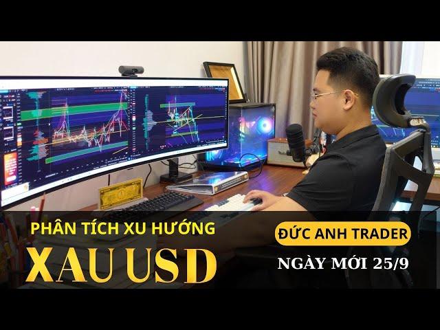 24h LIVE XAUUSD 25-9-2024. Phân Tích Xu Hướng giá Vàng, Forex, xauusd.