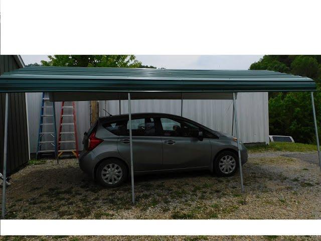 SAVE $1000, DIY Carport part 2, carport from scratch. Homemade carport.