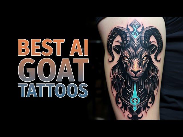 Goat Tattoos: Honoring the Spirit of Goats Through AI Artistry