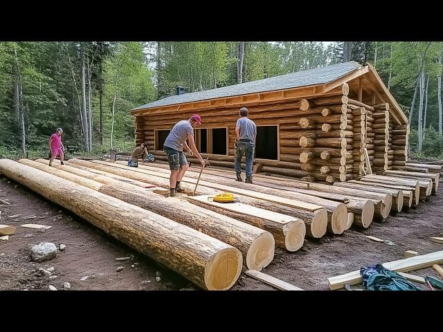 Family of 7 Builds Amazing LOG HOUSE in Alaska in 2 Years | Start to Finish by @MontanaHaven