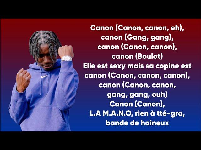 La Mano 1.9 ft. Niska - Canon (Paroles/Lyrics)