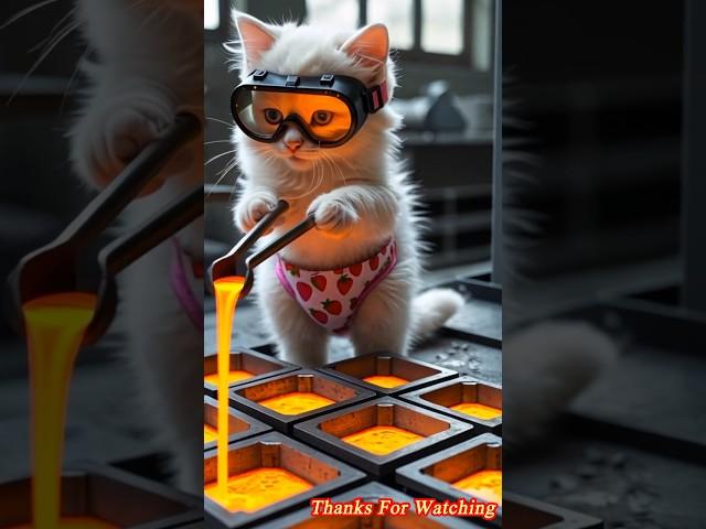 Mischievous Cat and the Fake Gold Bricks | Funny Moral Cartoon for Kids#ai #cat