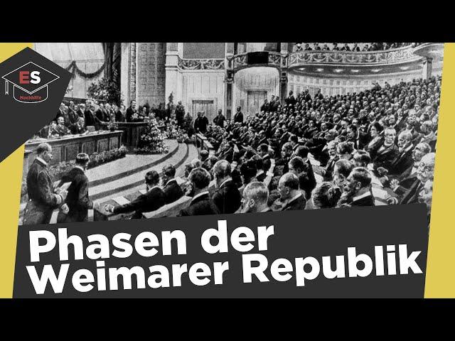 Phasen der Weimarer Republik von 1918-1933 - Weimarer Republik Zusammenfassung einfach erklärt!