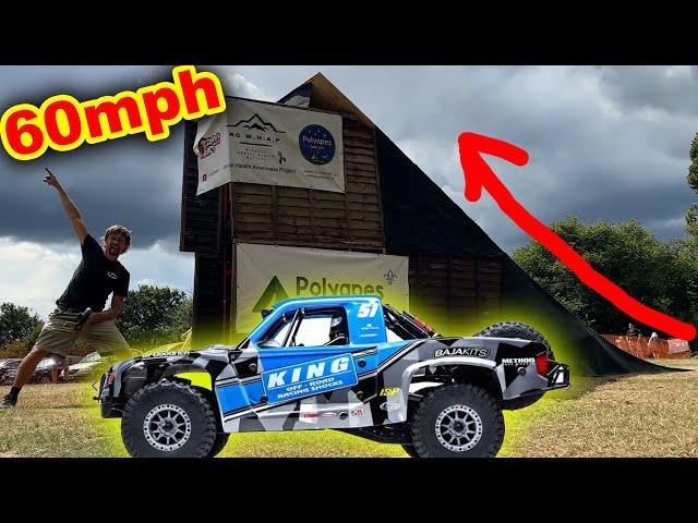 World's Biggest RC Car Ramp at 60mph