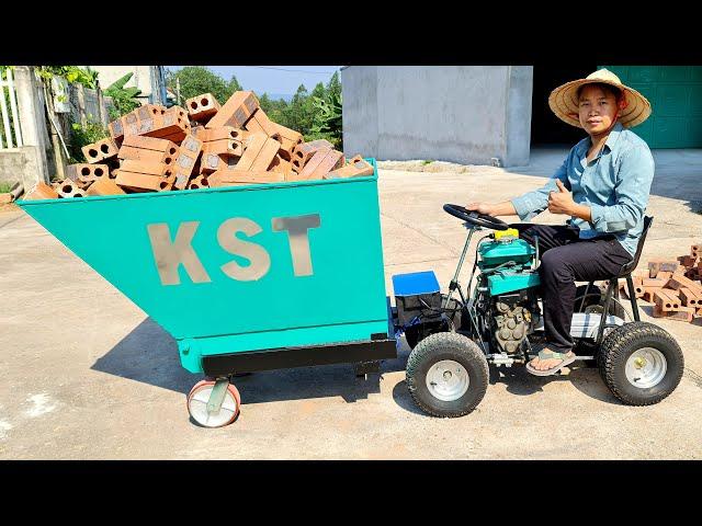 Build A Wheelbarrow Hydraulic - Dumper Truck 120cc DIY