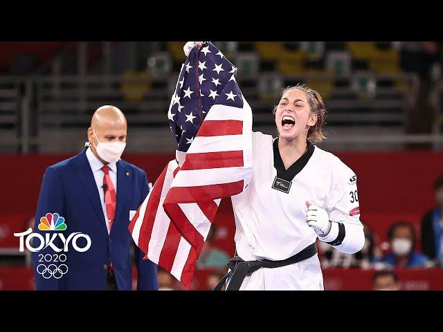 18-year-old becomes America's first women's taekwondo champion  | Tokyo Olympics | NBC Sports