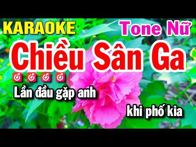 Chiều Sân Ga Karaoke Nhạc Sống Tone Nữ Gm | Beat Huỳnh Lê