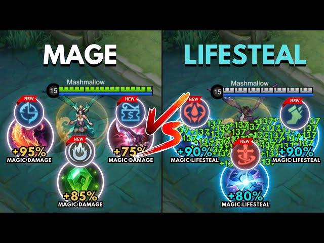 Alice Mage Build vs Alice Lifesteal Build - Build Top 1 Global Alice ~ MLBB