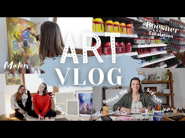 Kunst Vlog: 1 Monat Kreativ-AirBnB, Shopping bei Boesner, neue Filmprojekte & Podcast 