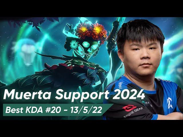 XinQ Muerta Support Pos 4 7.35b | Dota 2 2024 Pro Gameplay