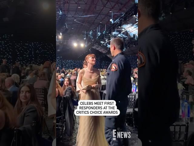 Members of the LAFD were special guests at the #CriticsChoice Awards. #AwardsSeason