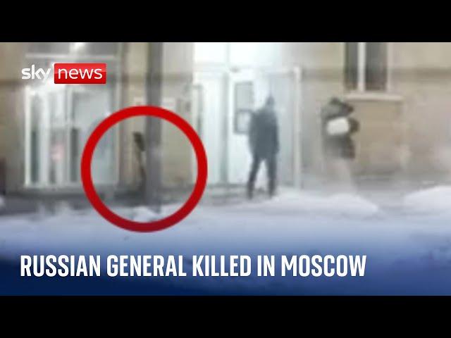 Footage captures 'assassinated' Russian general moments before blast in Moscow