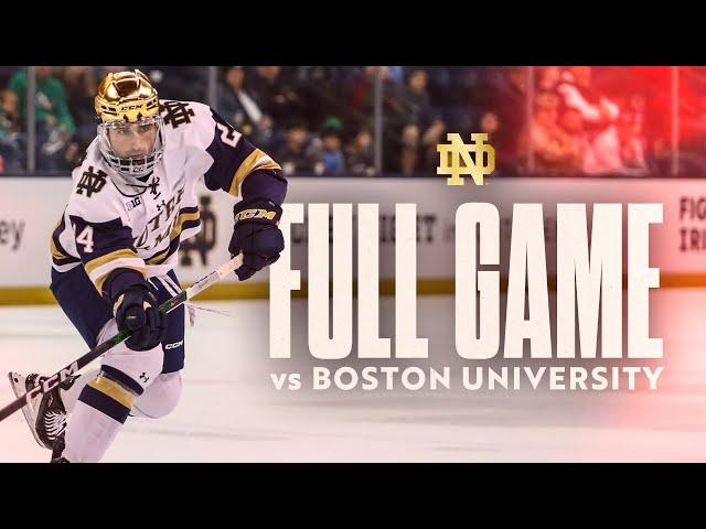 FULL GAME | Notre Dame Hockey vs No. 6 Boston University (10.21.23)