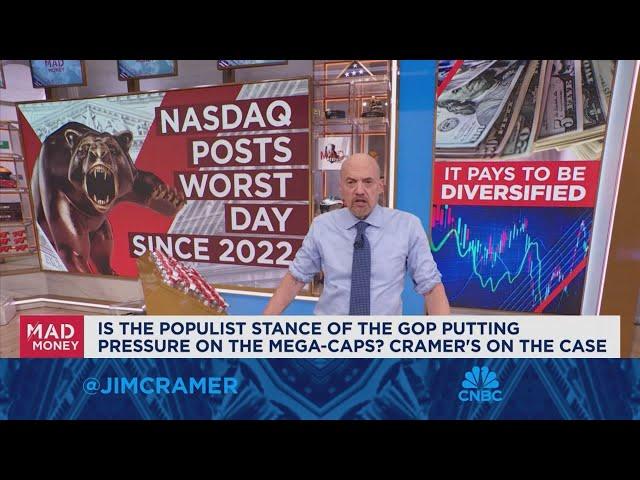 Jim Cramer explains why it pays to be diversified