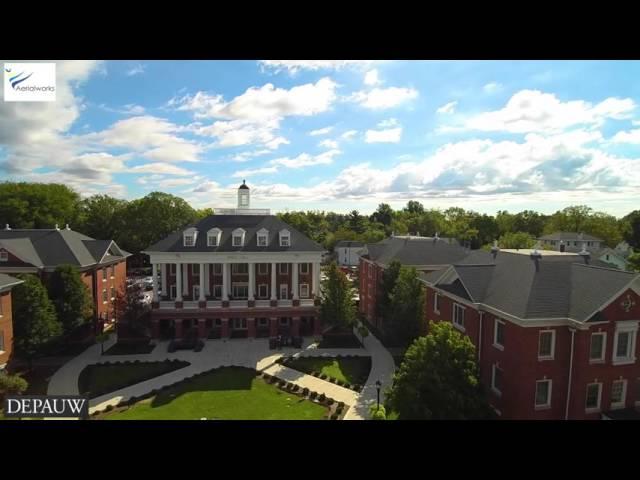 Aerialworks - Beautiful Drone Shot of DePauw University - in Ultra High Definition 4k