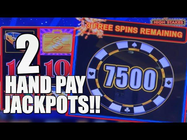 2 HAND PAY JACKPOTS on LIGHTNING LINK HIGH Stakes Slot Machine