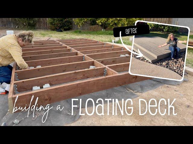 Building A Floating Deck | with Composite Decking