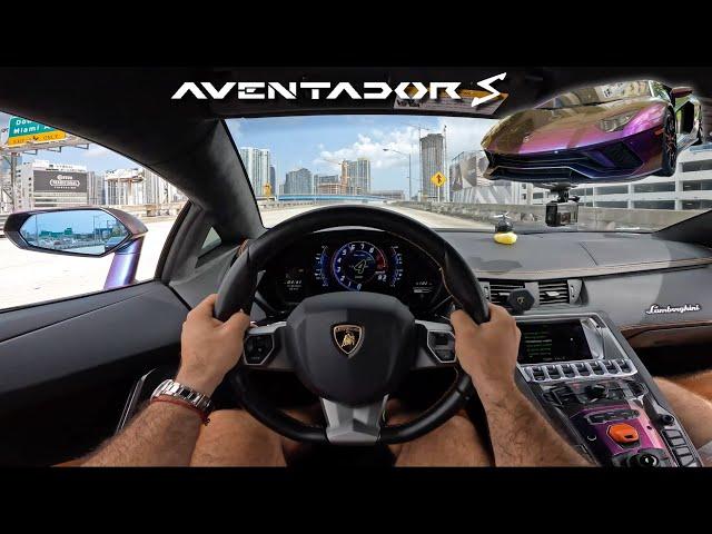 STRAIGHT PIPED Lamborghini Aventador S POV Drive [4K] | INSANE V12 APHRODISIAC!