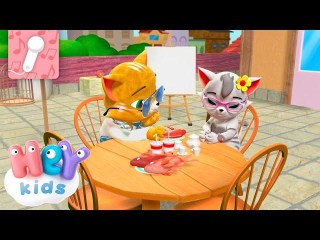 Estaba el señor Don Gato  KARAOKE | Canciones para Niños | HeyKids - Canciones infantiles