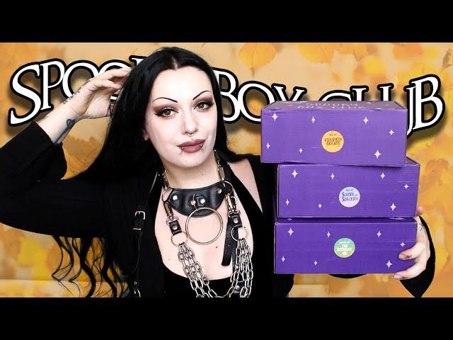 TRIPLE SPOOKY BOX CLUB UNBOXING - PUMPKIN PARADE - SCHOOL OF SORCERY - BOTANIST | Toxic Tears