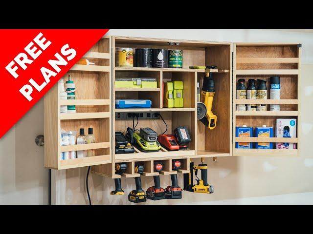 DIY Mutipurpose Shop Cabinet with FREE PLANS | Shop Organization